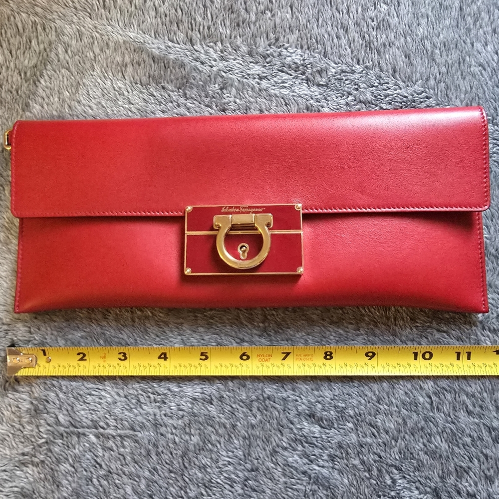 Salvatore Ferragamo Clutch/Wristlet 11.5" x 5" - Picture 14 of 17